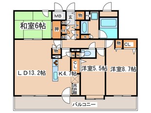 プライムアーバン円山北四条の物件間取画像